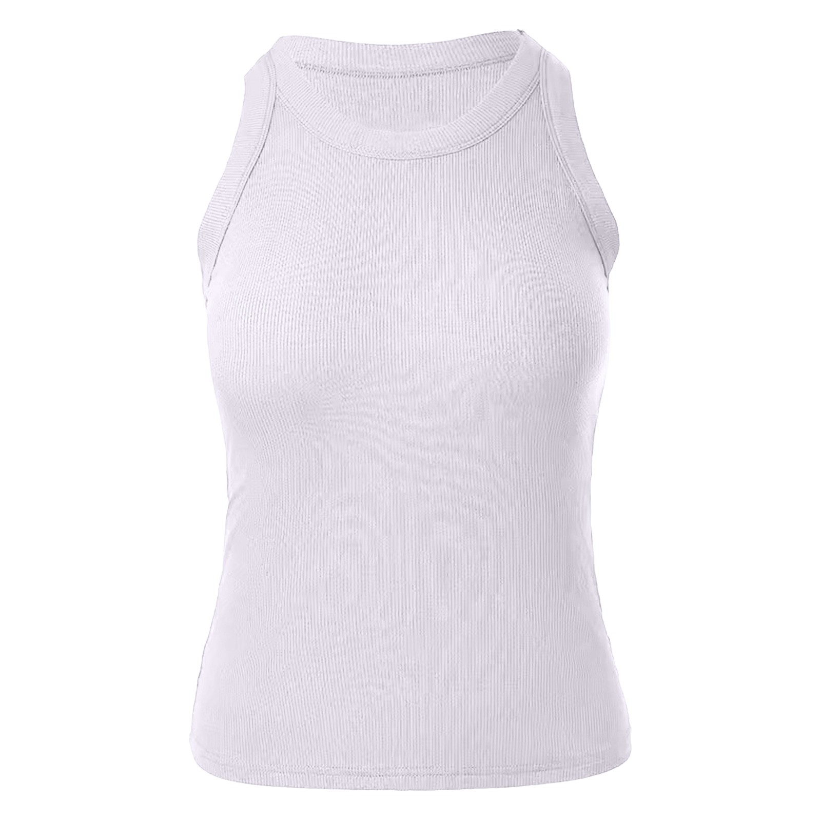 thumbnail image 4 of Camiseta sin mangas sexy con espalda descubierta para mujer: camiseta corta ajustada con fruncidos y cierre de gancho para salir por la noche, 4 of 4